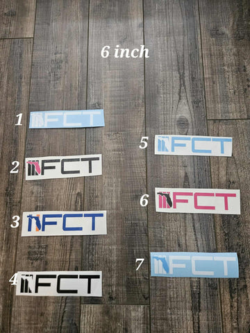 Pre-made 6in decal